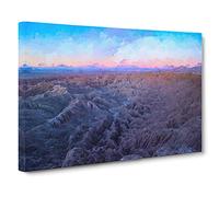 Anza-Borrego Desert California Canvas Print | Gallery Wrapped 30mm Frame Wall Art | 30x20 inches | Ready to Hang | Abstract Landscape Picture | Living Room Bedroom Lounge Office