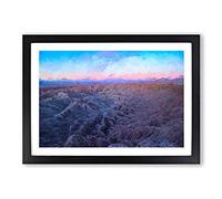 Anza-Borrego Desert California in Abstract Framed Print | A2 Black Framed Wall Art | Ready to Hang | Abstract Landscape Picture | Living Room Bedroom Lounge Office