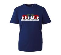 ANZAC Day Remembrance Day Poppy Lest We Forget SweatShirt War British 25 April World War,Great Britain Jumper Unisex kids Adult(Navy, 4XL)