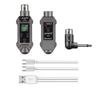 ANZAGA Wireless Mic, UHF Wireless Microphone System, Condenser Microphone Dynamic Microphone Converter, XLR Transmitter And Receiver For Dynamic Microphone Audio Mixer
