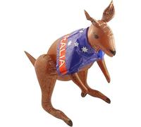ANZEE Adult Australian Cork Hat and Inflatable Kangaroo Fancy Dress Kit Perfect for Australia Day Fancy Dress Kit Theme Party Carnival Cosplay any Aussie Themed Costume Dress (Kangroo)