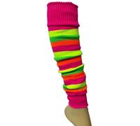 ANZEE Kids Stripe Leg Warmers Stay Warm & Stylish Girls Knitted Ankle Children Legwarmer for Book Week Christmas School Dance Party Wear Sports Yoga Accessories (Rainbow, One Size)