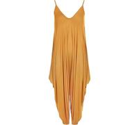 ANZEE Ladies Cami Lagenlook Strappy Baggy Jumpsuit Top | Girl’s Floral Cami Italian Drape Baggy Playsuit - Womens Summer All In One Italian Wear Drape Relaxed Fit (Mustard, One Size)