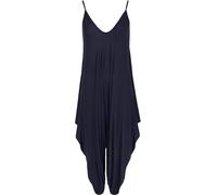 ANZEE Ladies Cami Lagenlook Strappy Baggy Jumpsuit Top | Girl’s Floral Cami Italian Drape Baggy Playsuit - Womens Summer All In One Italian Wear Drape Relaxed Fit (Navy Blue, One Size)