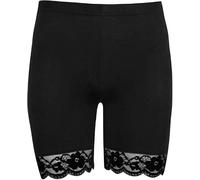 ANZEE Ladies Lace Trim Cycling Shorts Yoga Dancing Gym Comfortable Stretchy Short with Elastic Waistband Hot Biker Tights - Soft Boxer Shorts Underwear Size 8-22UK