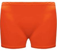 ANZEE Ladies Microfiber Hot Pants Womens Shorts Dance Gym Party Yoga Elasticated Waist Knickers Casual Workouts Stretch Beach Pool Party Wear Club Wear UK S-XL (UK, Alpha, S, M, Neon Orange)