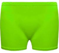 ANZEE Ladies Microfiber Hot Pants Womens Shorts Dance Gym Party Yoga Elasticated Waist Knickers Casual Workouts Stretch Beach Pool Party Wear Club Wear UK S-XL (UK, Alpha, M, L, Neon Green)