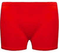 ANZEE Ladies Microfiber Hot Pants Womens Shorts Dance Gym Party Yoga Elasticated Waist Knickers Casual Workouts Stretch Beach Pool Party Wear Club Wear UK S-XL (UK, Alpha, L, XL, Red)