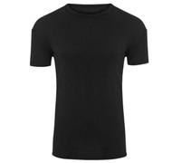 ANZEE Men's Thermal Short Sleeve Heated Body Warmer Base Layer Top - Adult Winter Warm Underwear Inner Tshirt and Vest for Outdoor and Sports Running (UK, Alpha, M, Black Pack of 1)