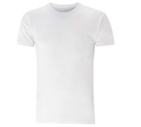 ANZEE Men's Thermal Short Sleeve Heated Body Warmer Base Layer Top - Adult Winter Warm Underwear Inner Tshirt and Vest for Outdoor and Sports Running (UK, Alpha, XL, White Pack of 1)