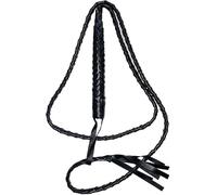 ANZEE NightLash Adult Costume Whip Long Black Braided Bullwhip Prop for Western Circus & Hero Dress Up Themes (Black)