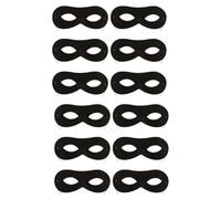 ANZEE® Unisex Thief Fancy Dress Costume Black and White Stripe T Shirt Mask and Bag Role Play Outfit for Kids World Book Day Halloween Party Size 5-13Years (Pack of 12: Mask, One Size)