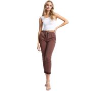 ANZEE® Womens Italian Style Plain Magic Trousers with Stretch Fabric Back Pockets Relaxed Lagenlook Fit Yoga Lounge Bottoms for Everyday Wear (UK, Numeric, 8, 16, Regular, Regular, Chocolate)