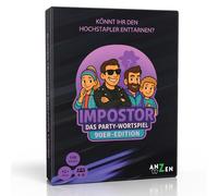 ANZEN Impostor - The Party Word Game - 90s Edition | Imposter Card Game Around the Theme 90s | Can You Uncamouflage the Imstapler? | Party Game or Board Game for Family and Friends