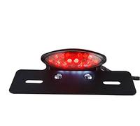 Anzene Custom Motorcycle LED Rear Tail Light with Integrated Brake Light and License Plate Bracket Universal Custom Fit Taillight Fendor Eliminator - Will Fit to Any Bike, Sport Bike