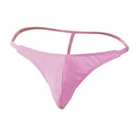 Anzhee Men's Sexy Swimming String Thongs Briefs Underwear G-Strings Mankini Low Rise Tanga for Men Male Athletic Sports Underpants Secret Gift for Valentine Christmas Birthday Pink
