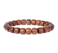 anzhongli Prayer Bead bracelet Mala Beaded Bracelets for Men Women 12/15MM …, 8*9mm, Wood, no gemstone