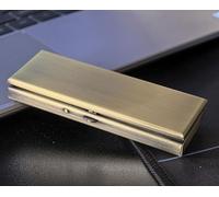 ANZHUO Mini Cigarette Box, Personalized Cigarette Box, Portable Cigarette Box (Bronze)