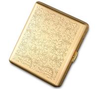 ANZHUO Pure Copper Cigarette Box for Men Cigarette Box for 20 Cigarettes，a metal cigarette box that won't rust