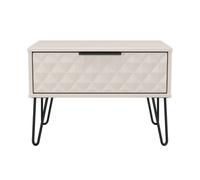 Anzio Matt Kashmir 1 Drawer Non-Extendable Side Table (H)407mm (W)575mm (D)395mm