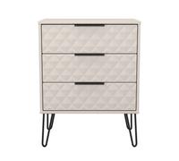 Anzio Matt Kashmir 3 Drawer Chest (H)737mm (W)575mm (D)395mm