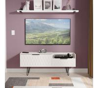 Anzio Matt Kashmir Media Unit With 2 Drawers, (H)51.6Cm X (W)127.9Cm X (D)39.3Cm