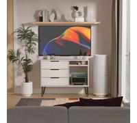 Anzio Matt Kashmir Tv Stand With 2 Shelves & 3 Drawers, (H)74.2Cm X (W)96.8Cm X (D)39.2Cm