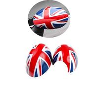 ANZIWU MINI R55-R61 Union Jack Wing Mirror Cover, Side Mirror Caps Cover for Mini Cooper One/S/JCW R Series R55 R56 R57 R58 R59 R60 R61 (Union Jack Blue, Manual Folding Mirrors R Series R55-61)