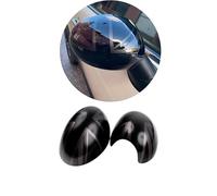 ANZIWU MINI R55-R61 Union Jack Wing Mirror Cover, Side Mirror Caps Cover for Mini Cooper One/S/JCW R Series R55 R56 R57 R58 R59 R60 R61 (Union Jack Black, Electric Folding Mirrors R Series R55-61)