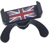 ANZIWU Phone Holder for Mini Cooper, Mobile Phone Holder Mount for Car Circular Air Vent, Union Jack Hands-Free Navigation Cradle with 360 ° rotary for Mini Cooper R55 R56 R57 R60 R61T (Red)
