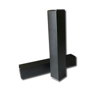 ANZKA 50 Pcs Empty Lip Gloss Box 4.72x0.78x0.78 inch Mascara Tube Packaging Matte Texture Black Lipgloss Kraft Paper Case Glaze Balm Organizer Storage DIY Make-up Sample Luxury Holder Wrapping