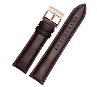 ANZOAT For Fossil BQ2363/2453 ME3099 3052 3054 FS5380/5453 FS4735 FS4812 Cowhide Strap Vintage Genuine leather Watchband 20 22mm(Brown rose gold,22mm)