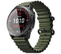 ANZOAT For Garmin Fenix 8X/6X Pro Band, 26mm Ocean Silicone Sport Watch Band For Fenix 5X, Fenix 5X Plus, Fenix 7X, Instinct 2X Quatix 6X, Quatix 7X, Enduro 2, Tactix Delta WatchBands(Army Green)