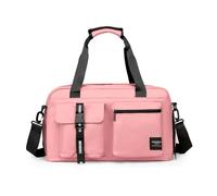 ANZOAT Large Fitness Bag Sports Handbag Women Dry Wet Shoes Pocket Single Shoulder Crossbody Swimming Yoga Gym Travel Backpack Duffel(Pink)