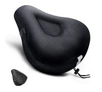 ANZOME Bike Seat Cover Wide Exercise Bike Seat Cover Padded for Spin Bike, Stationary Bike, for Women Black