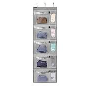 ANZORG Weekly Kids Clothes Organizer Day of Week School Clothing Storage Monday to Friday Hanging Closet Organizer (Grey)