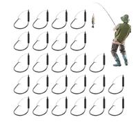 Anzuelos Wacky Rig - Enredos Garfios Resistentes para | 25 Piezas Kit De Acero Al Carbono para Pescadores En Mar Río Lago Estanque Embalse Agua Dulce Salada Cebos Accesorio