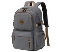 AO ALI VICTORY laptop backpack travel backpacks for men and women large school bag college bookbag daypack for girls boys, Grey, Modern