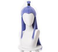 Ao Bing Cosplay Wig Long Flowing Left Loose Blue Hair Accessory Unisex for Party Halloween Christmas