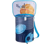 Ao blare 35x48CM Basketball Hoop Toy Bucket Children's Toys Basket Storage Bucket Folding Cylinder Laundry Basket Toy Box Organizer Storage Bag