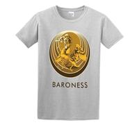 AO DA XIONG Men's Baroness Live at Maida Vale Cotton T Shirt Grey L