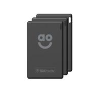 AO UltraTag Pro Smart Bluetooth Tracker - 3 Pack Item Finder Tag for Keys, Wallet, Bag - Compatible with Apple Find My - Anti-Lost Locator with Replaceable Battery - Black