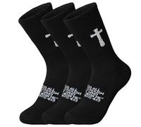 Ao Yee ZGL 3 Pairs Christian socks Prayer socks Birthday Gifts for Dad,Men Husband Grandpa Women idea Fathers Day Christmas