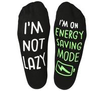 Ao Yee ZGL Birthday Gifts for Dad,Men Husband Grandpa Women idea Fathers Day Christmas Im Not Lazy Funny Socks