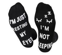 Ao Yee ZGL Birthday Gifts for Dad,Men Husband Grandpa Women idea Fathers Day Christmas Im Not Sleeping Funny Socks
