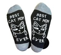 Ao Yee ZGL Birthday Gifts for Women Cat Socks Dog Dad Mom Funny Socks for Men Women Christmas Crazy Gifts for Animal Lovers (best cat mom)