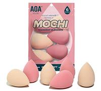AOA Studio Collection Makeup Mochi Sponge Set Makeup Blender Latex Free and High-definition Set of 6 Makeup Blender For Powder Cream and Liquid Wonder Blender Beauty Cosmetic (6 Count)