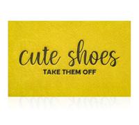 AOAOPQ Door Mat Outdoor Indoor Welcome Funny Mats for Front Doormats 60x90 cm Yellow Non Slip Easy Clean Front Doormat for Garage, Entryway, Patio, High Traffic Areas