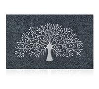 AOAOPQ Door Mats Inside Outdoor Household Tree 45x70 Grey Mat with Machine Washable Non Slip Rubber Back Entrance Rug for Front Door for Entryway Hallway Kitchen Easy Clean