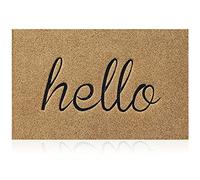 AOAOPQ Hello Door Mat Welcome Rugs Outdoor with Non-slip Rubber Backing 60 x 90 cm Indoor Doormat for Front Door Entryway Hall Hallway Easy Clean Large Door Mat